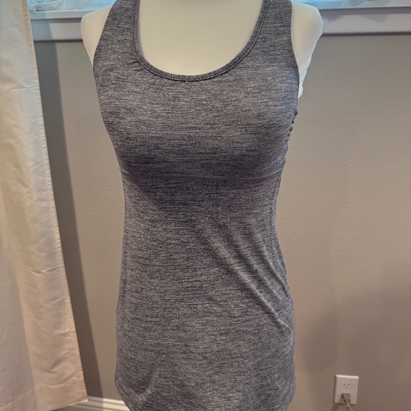 Lululemon Turbo Tank In Space Dye Coal Grey Size 4 - Picture 1 of 4